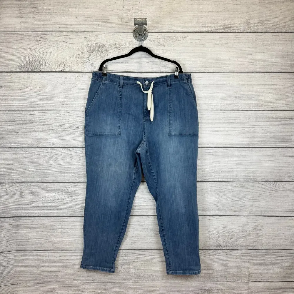 Judy Blue Plus Size Clearwater High Rise Straight Jogger Jeans Size 22W